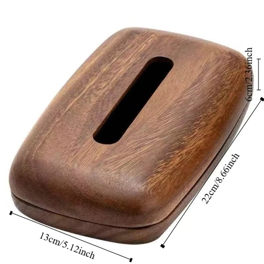 Ovelle Solid Wood Tissue Box Cover | Elegant Napkin Dispenser