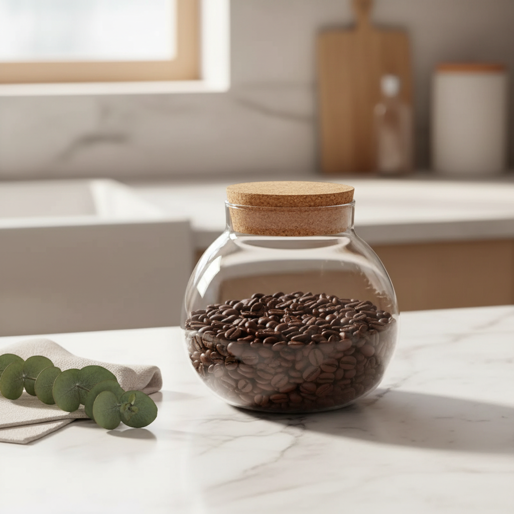 Ovelle Round Cork Lid Canister
